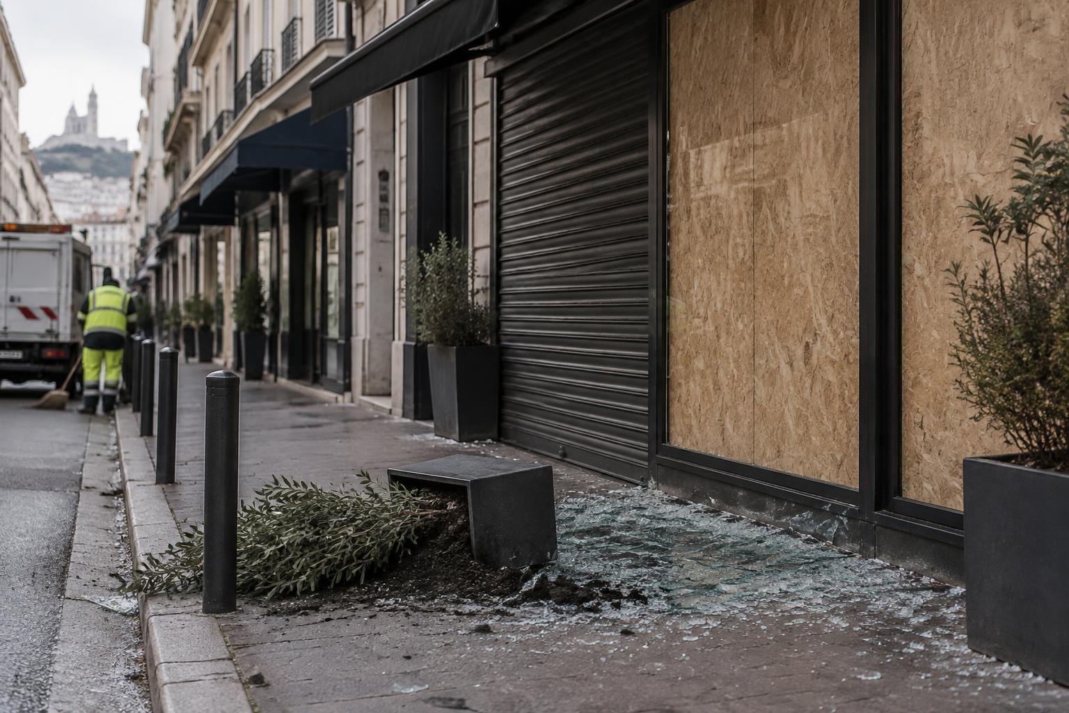 à marseille, le procureur déplore qu’aucun des pilleurs jugés n’ait présenté d’excuses aux commerçants victimes des dégradations et des vols.