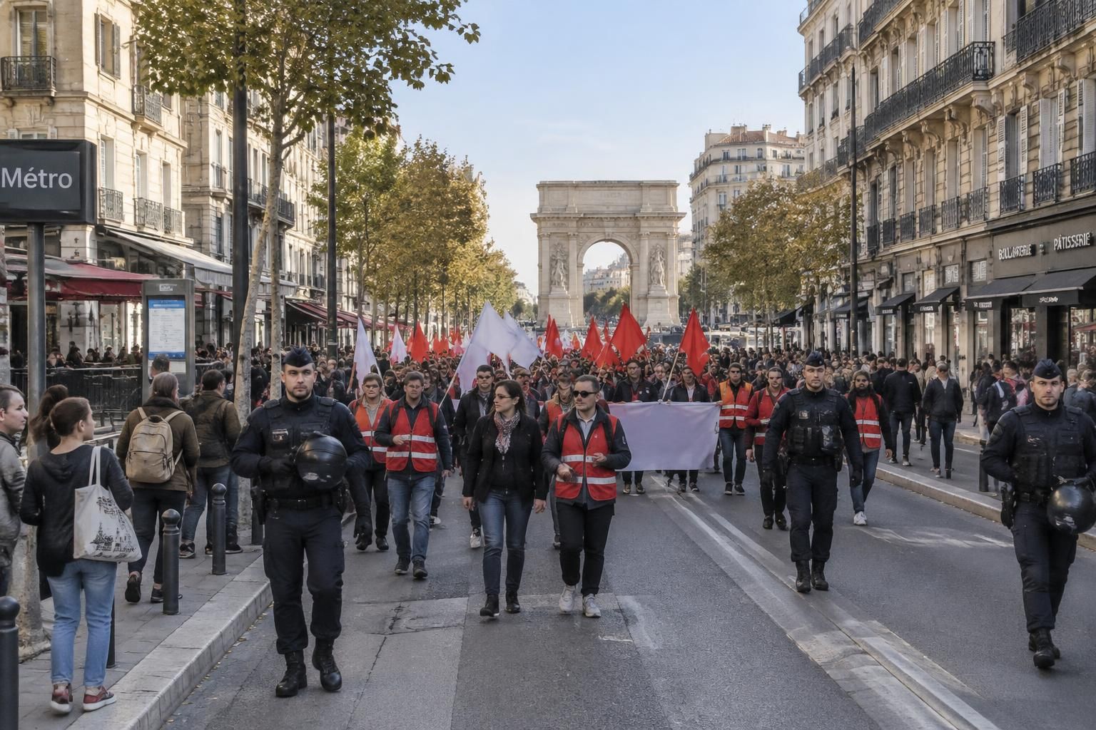 à marseille, l’autorisation de la manifestation intersyndicale réjouit les habitants, tandis que les commerçants redoutent ses conséquences sur leur activité.