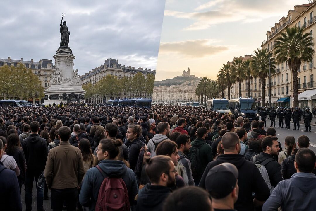 à paris et marseille, les premiers rassemblements du 17 octobre se déroulent sous tension. découvrez les faits marquants et l’évolution des manifestations.